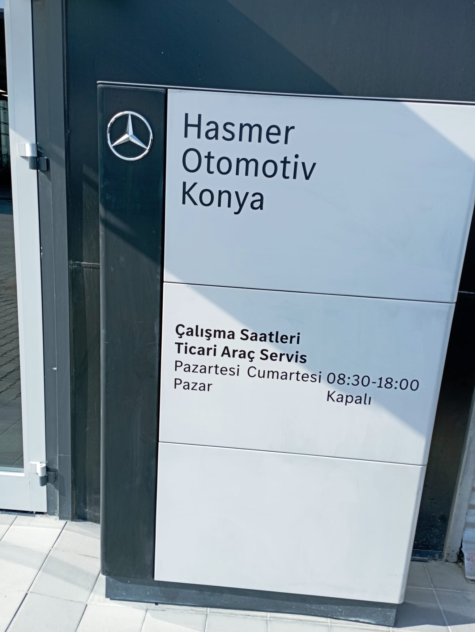 HASMER - KONYA YÖNLEDİRME TABELASI